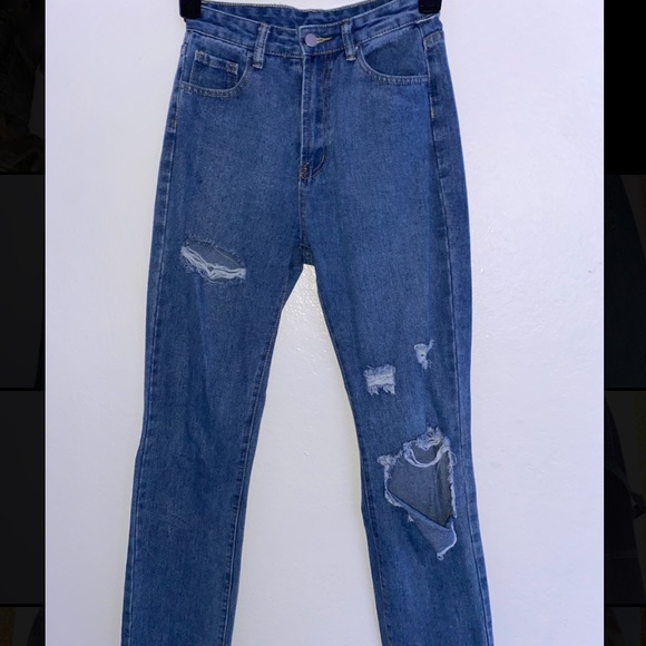 Denim - Mid waist Baggy Jeans